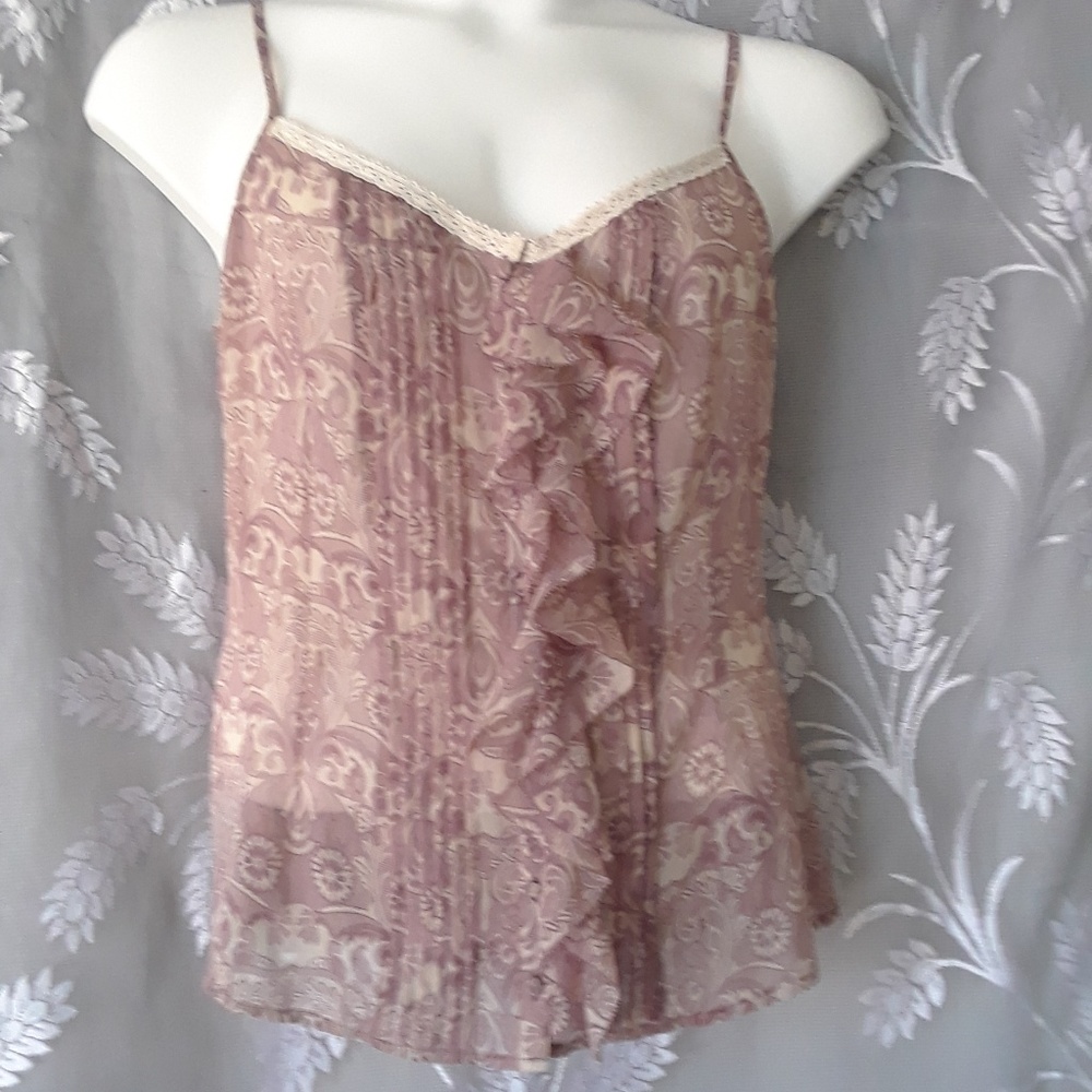 GUESS XL Sheer top ajustable spaghetti strap
